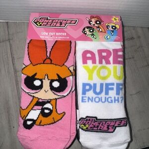 POWERPUFF GIRLS Low Cut Socks-10 In A Pack Size 4-10